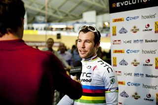 Post race interviews for Cavendish