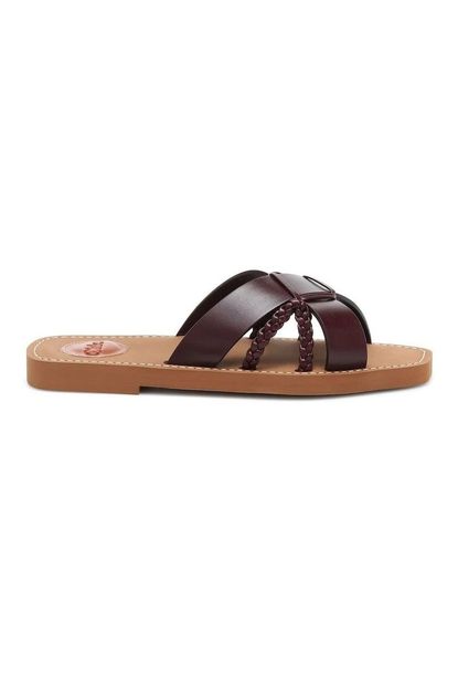 Chloé Woody Leather Sandals