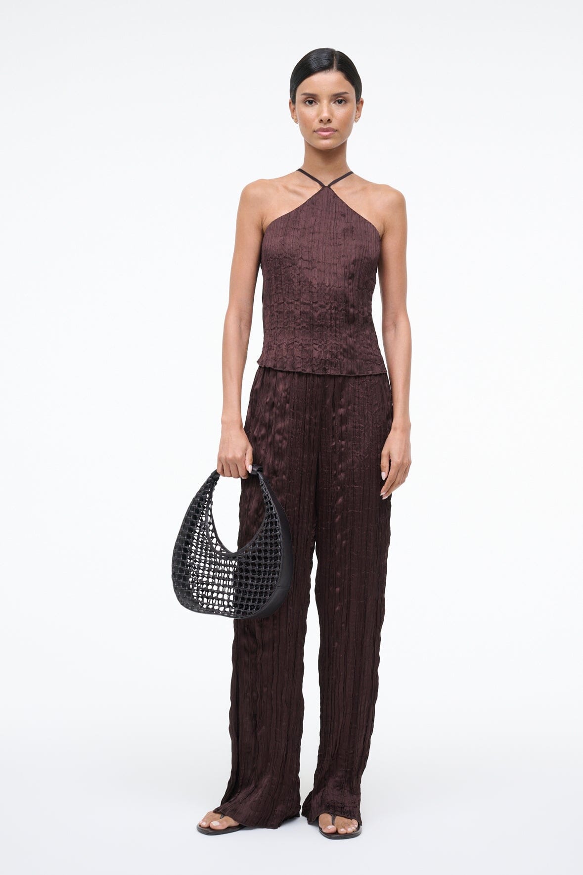 Nami Pant | Earth Plisse - Earth / Xs