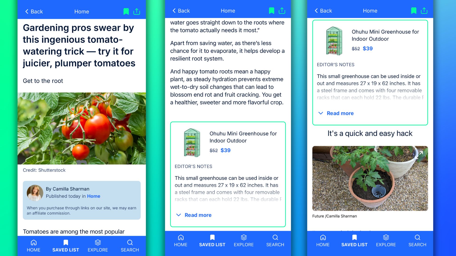 Tom's Guide app screens