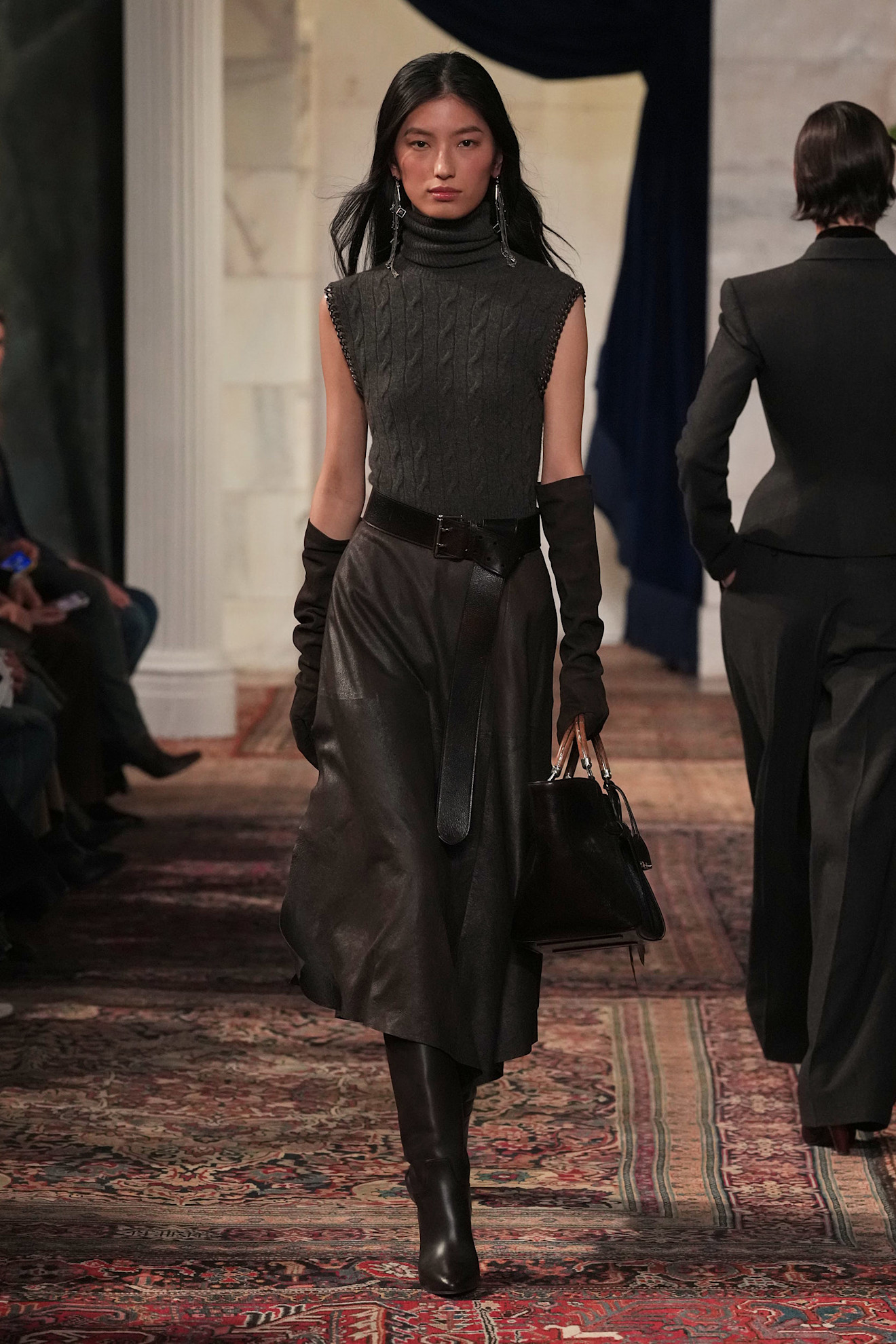 models walk the Ralph Lauren Fall 2026 runway