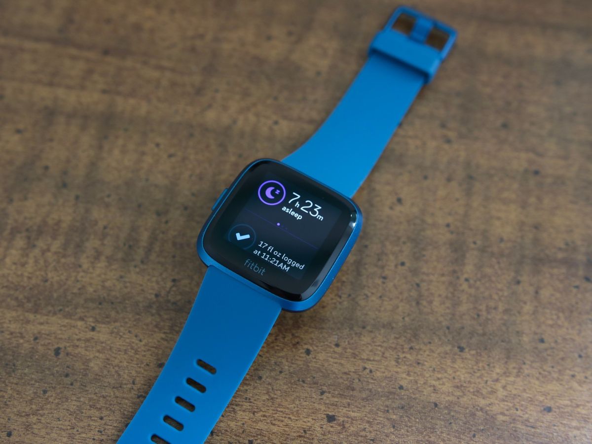 Blue fitbit clearance versa band