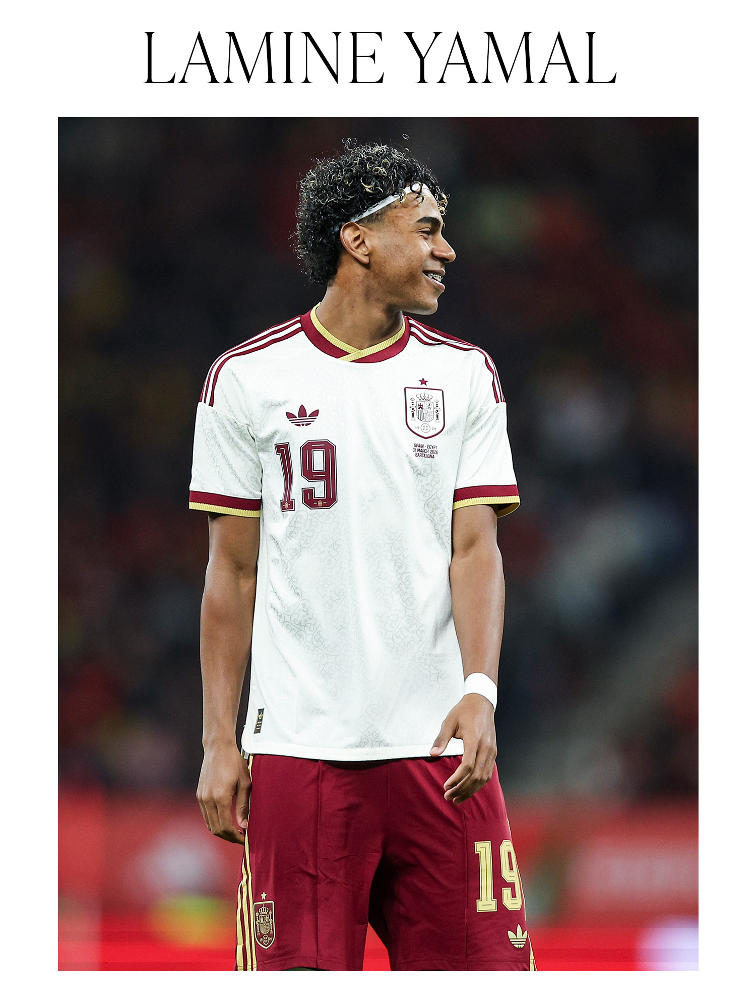 Lamine Yamal of Spain during the international friendly match between Spain and Egypt prior to the FIFA World Cup, at RCD Stadium on March 31, 2026, in Barcelona, Spain.
