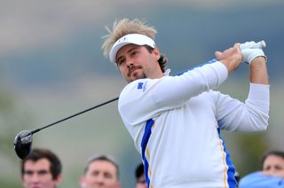 Victor Dubuisson during the Ryder Cup at Gleneagles