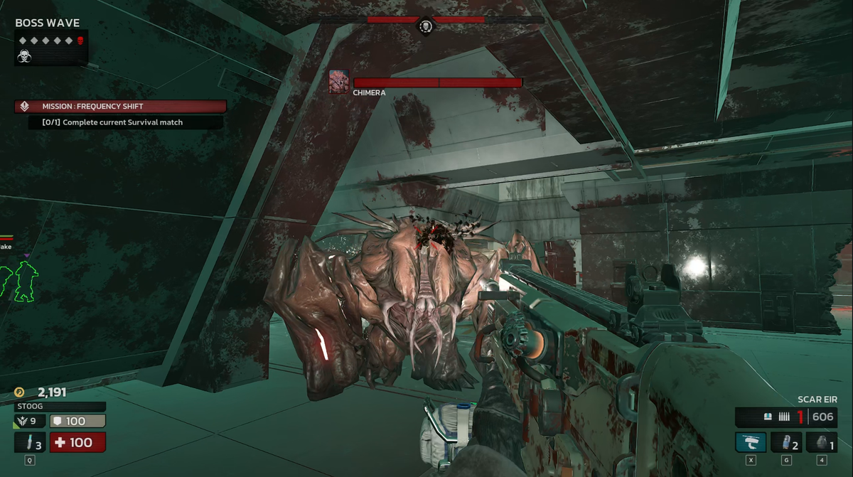 A chimera running straight for me