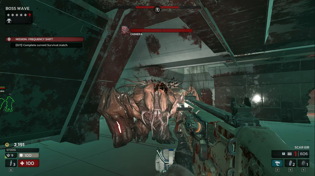 A chimera running straight for me
