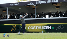 Louis Oosthuizen hits a shot
