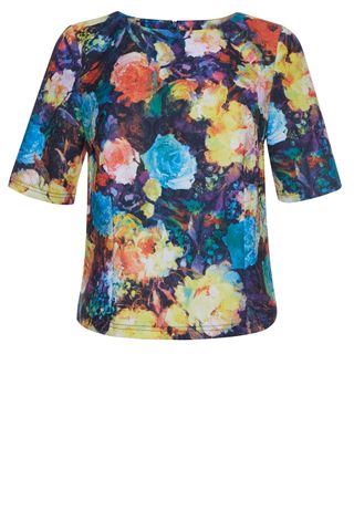 Primark Textured Painted Floral Top, £12