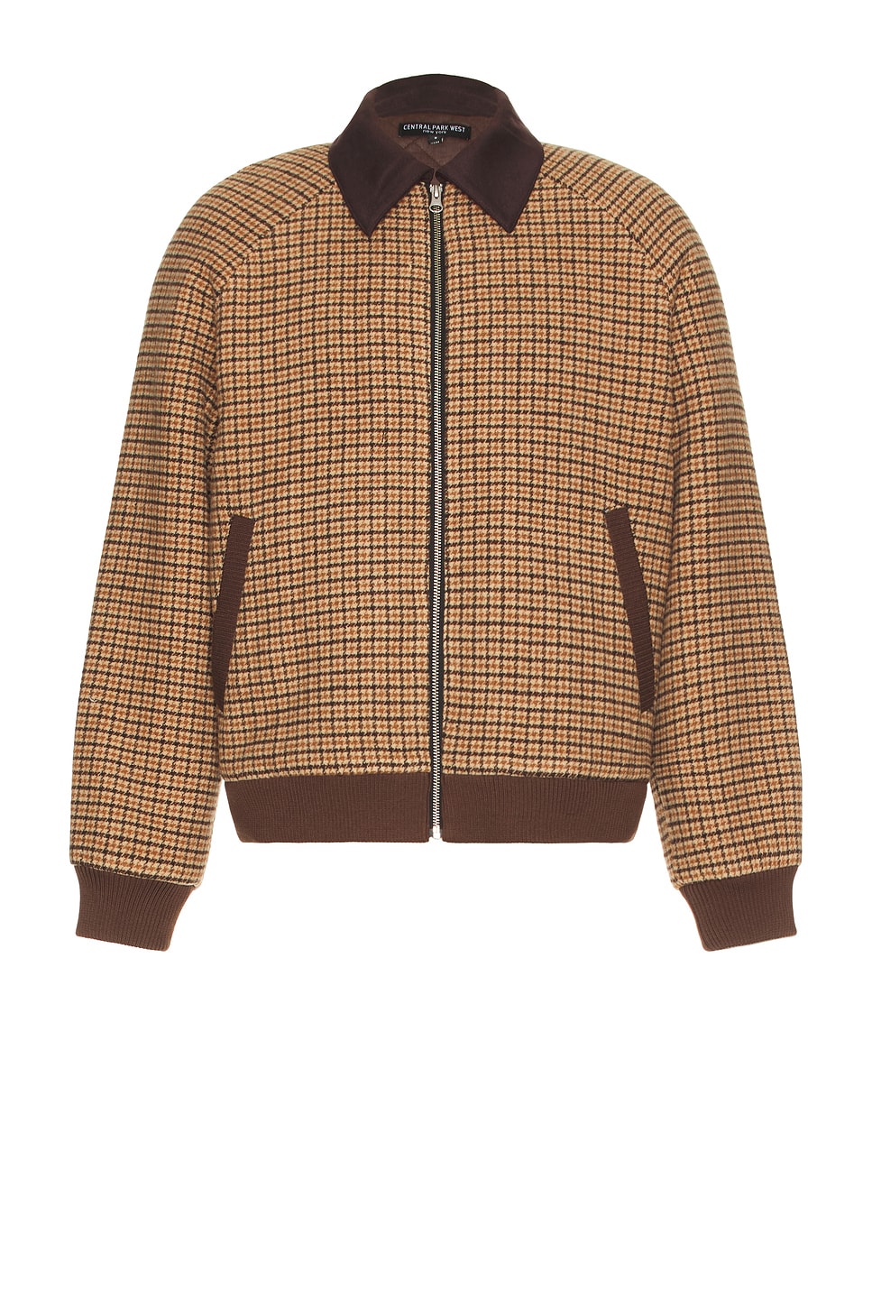 Plaid Bomber Jacket
