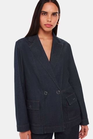 Whistles Joanna Denim Blazer