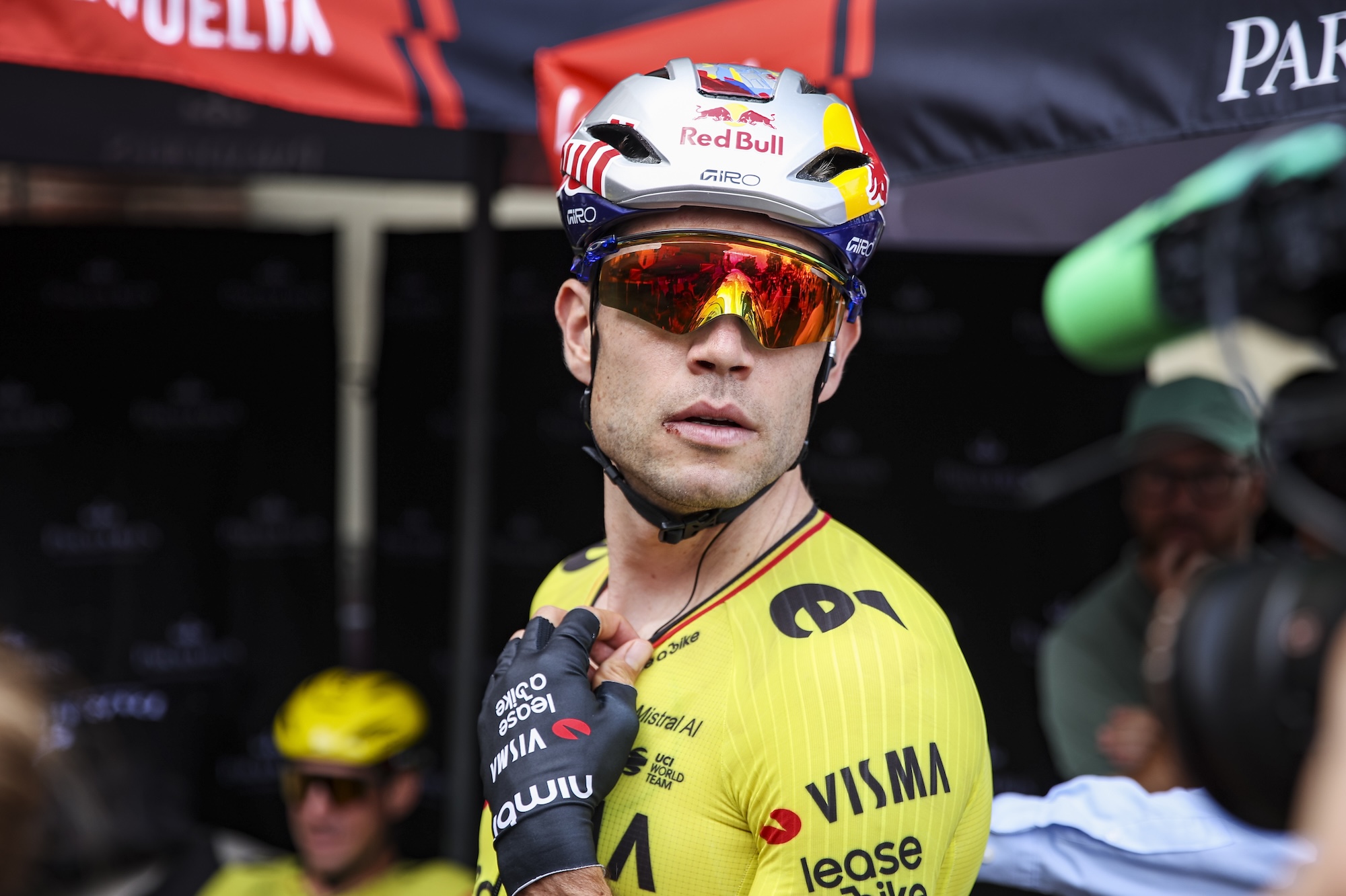 31 Wout Van Aert of Team Visma | Lease a Bike during the La Vuelta Espana 2026 from Monaco to Granada, Stage 5 from Falset to Roquetes of 173km in Catalonia, on 26th of August, 2026 in Spain. (Photo by Xavier Bonilla/NurPhoto via Getty Images)