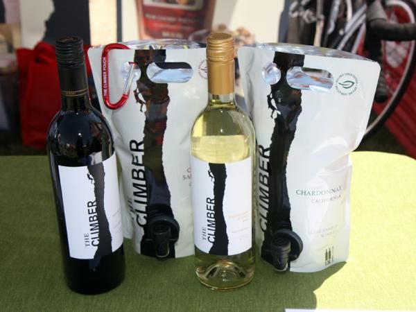 The Clif Family Winery &amp; Farm offers varieties of red and white wines in both glass bottles and now more travel-friendly bags.