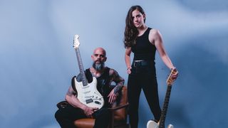 Baroness guitarists John Baizley and Gina Gleason