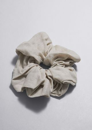 Large Linen Scrunchie