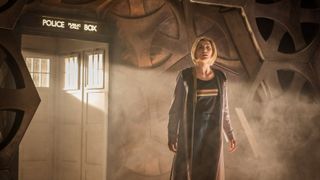 Jodie Whittaker as the Doctor in Doctor Who.