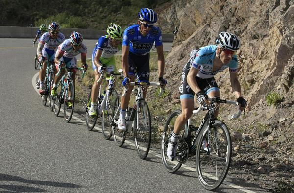 Levi Leipheimer (Omega Pharma-Quickstep) showed fine form on the final climb