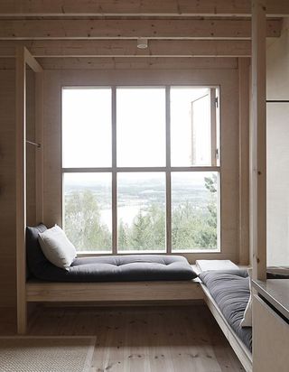 The Loft House at Bergaliv Hotel, Hälsingland, Sweden - Guest room view through the window