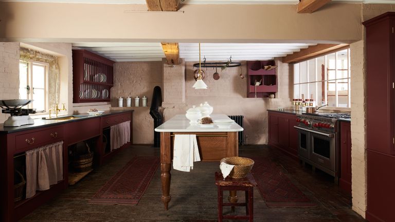 Victorian kitchen in Lanhydrock House, Cornwall, designed by deVOL