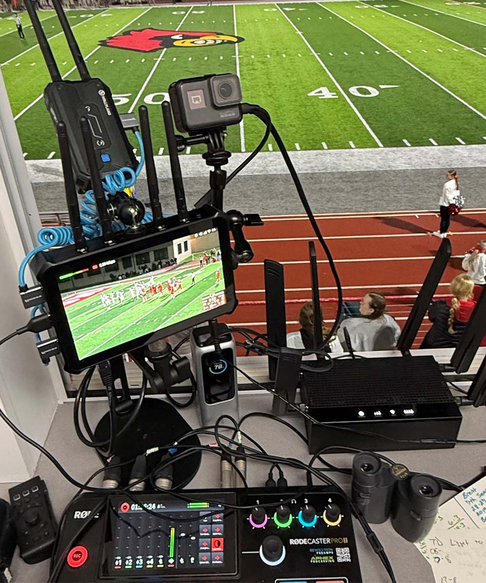 Magewell Director One at high school football game