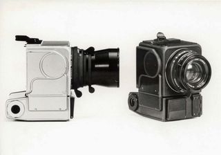 The Hasselblad Data Camera and Hasselblad Electric Camera, used to photograph the landing