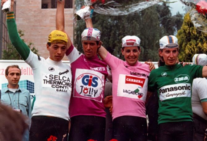 The final 1987 giro d'Italia podium