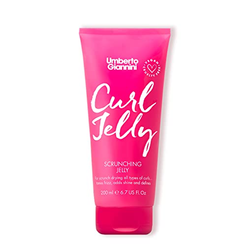 Umberto Giannini Curl Jelly Scrunching Jelly, Vegan & Cruelty Free Frizz Styling Curl Control Hair Gel for Curly or Wavy Hair