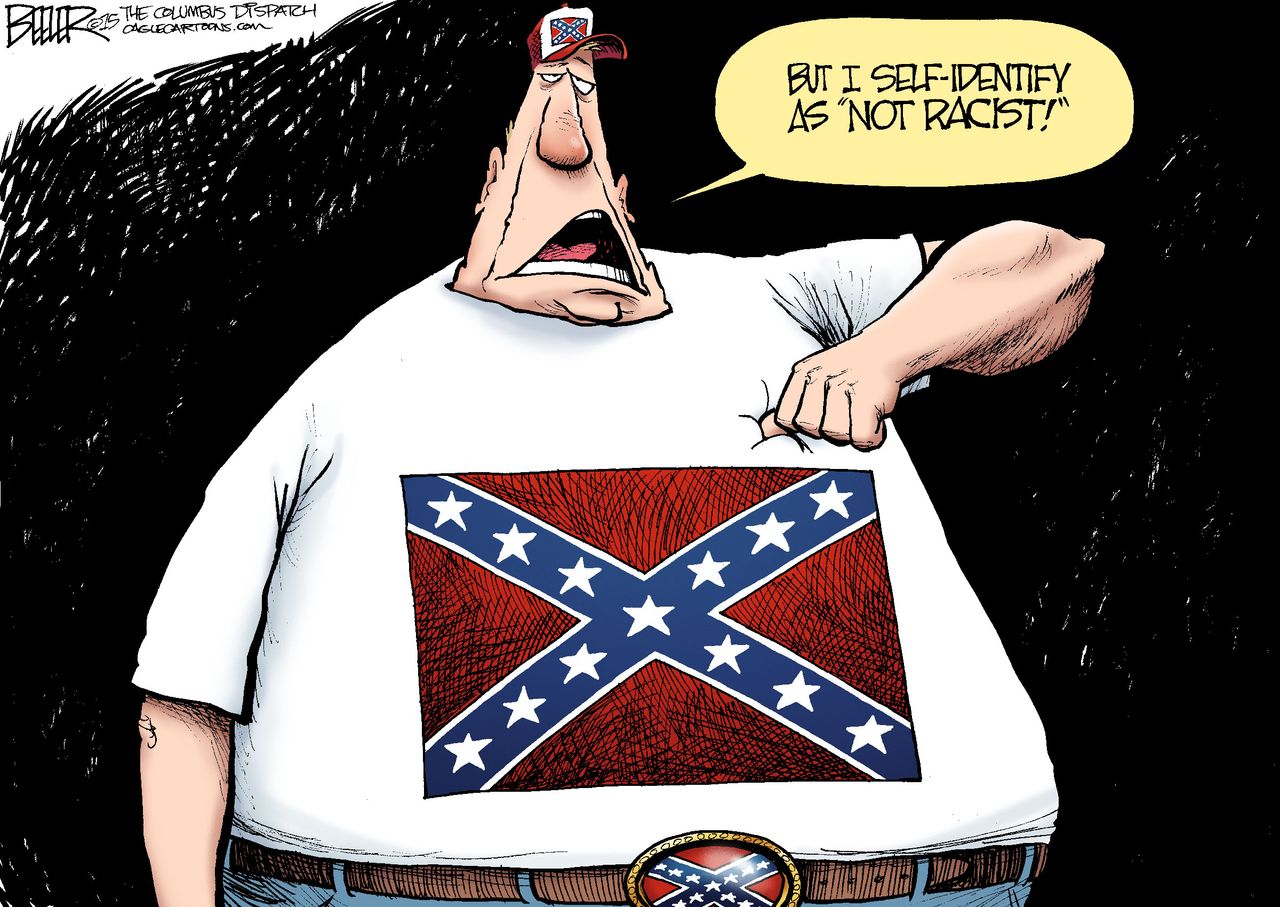 Editorial cartoon U.S. Confederate Flag