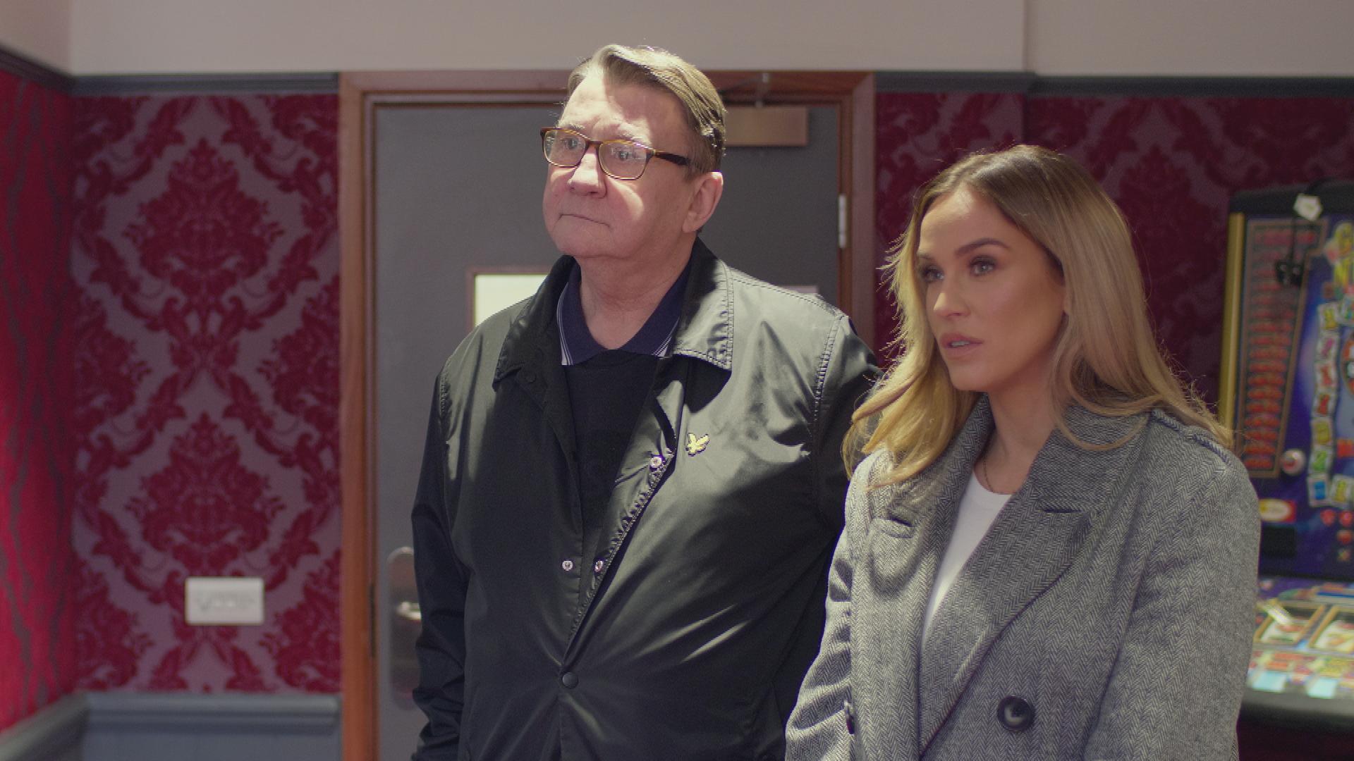 TV tonight – Vicky has a lot to ask dad John.