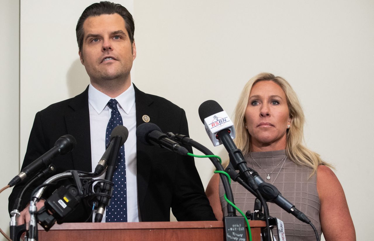 Matt Gaetz and Marjorie Taylor Greene