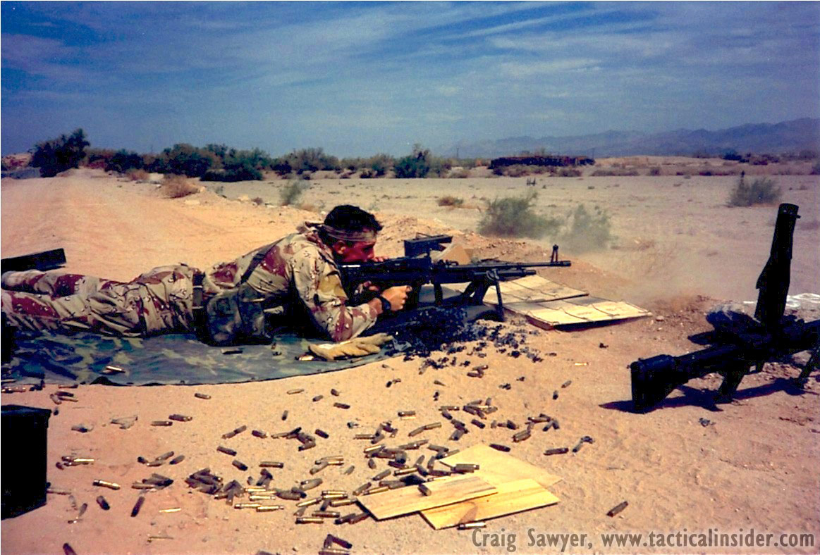 Craig getting his blast on with an M60E3 machine gun