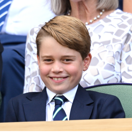 Prince George of Cambridge attends the Men's Singles Final at All England Lawn Tennis and Croquet Club on July 10, 2022 in London, England