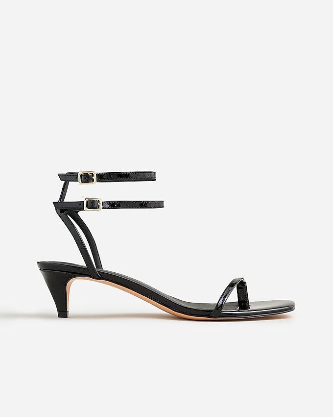 Zadie Double Ankle-Strap Heels in Leather