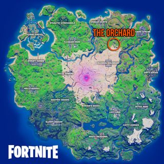 Destroy apple and tomato boxes Fortnite location