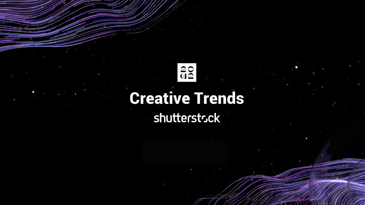 A promotional image for the Shutterstock Creative trends predictions