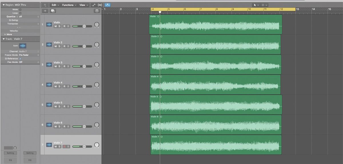 How to create a cinematic riser from multiple violin performances ...