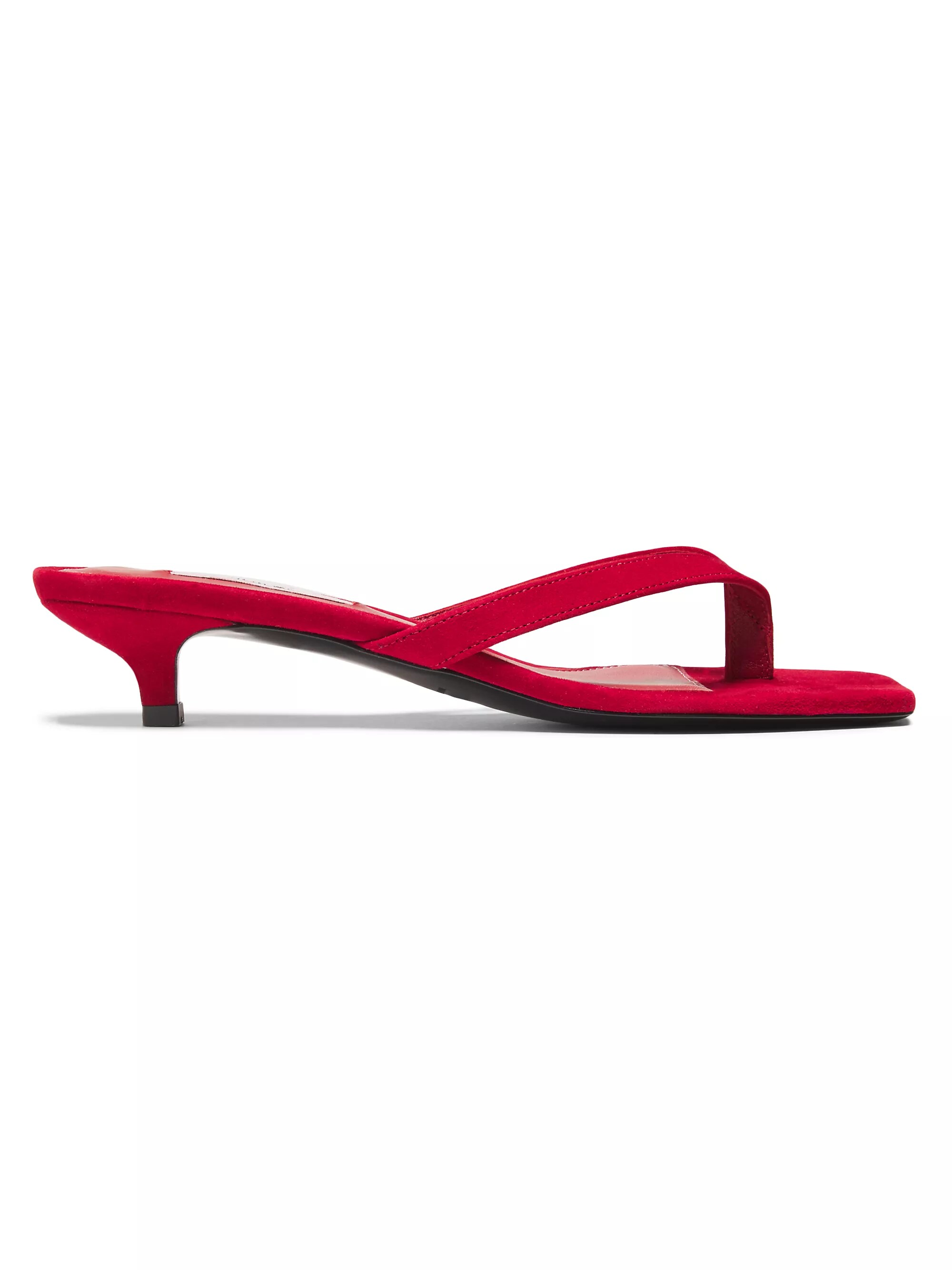Leather Heeled Flip Flops
