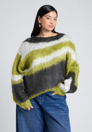 Fuzzy Marble Sweater