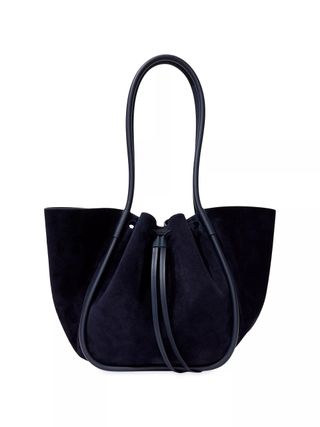 Proenza Schouler, Large Ruched Suede Tote