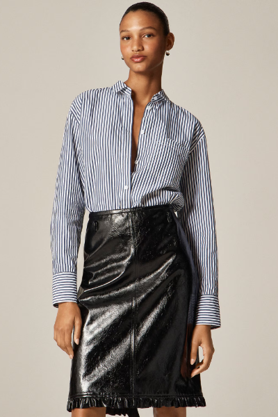 J.Crew, Garçon Classic Shirt in Striped Cotton Poplin