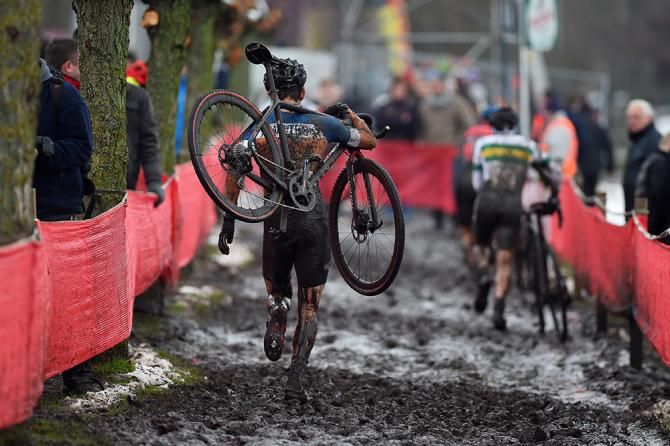 The mud was thick at Bpost Bank Trofee Azencross.