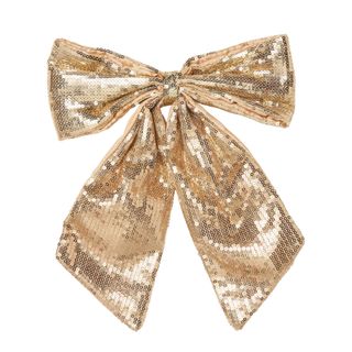 gold sequin bow 