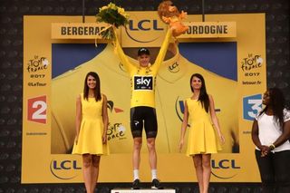 Chris Froome in yellow after the Tour's 10th stage