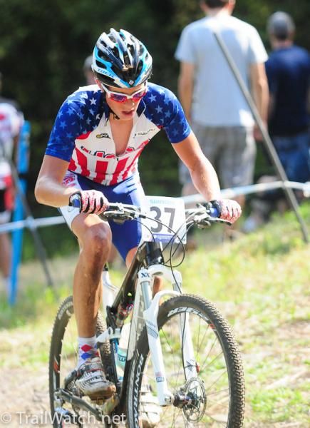 Russell Finsterwald (United States of America) begins the big switchback climb