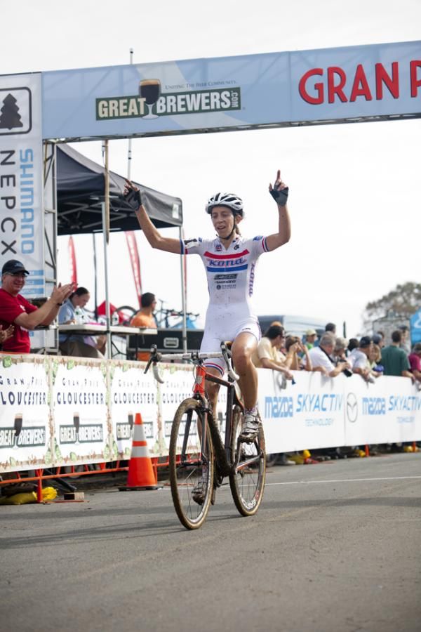 Helen Wyman has gone 8 for 8 in the US.