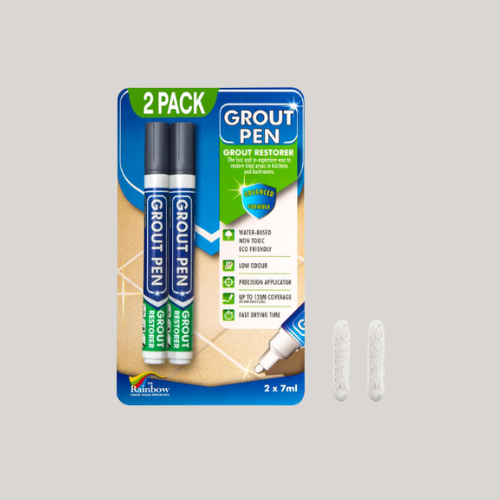 Twin Pack (dark Grey) Grout Pen - Designed for Restoring Tile Grout in Bathrooms &amp;amp; Kitchens