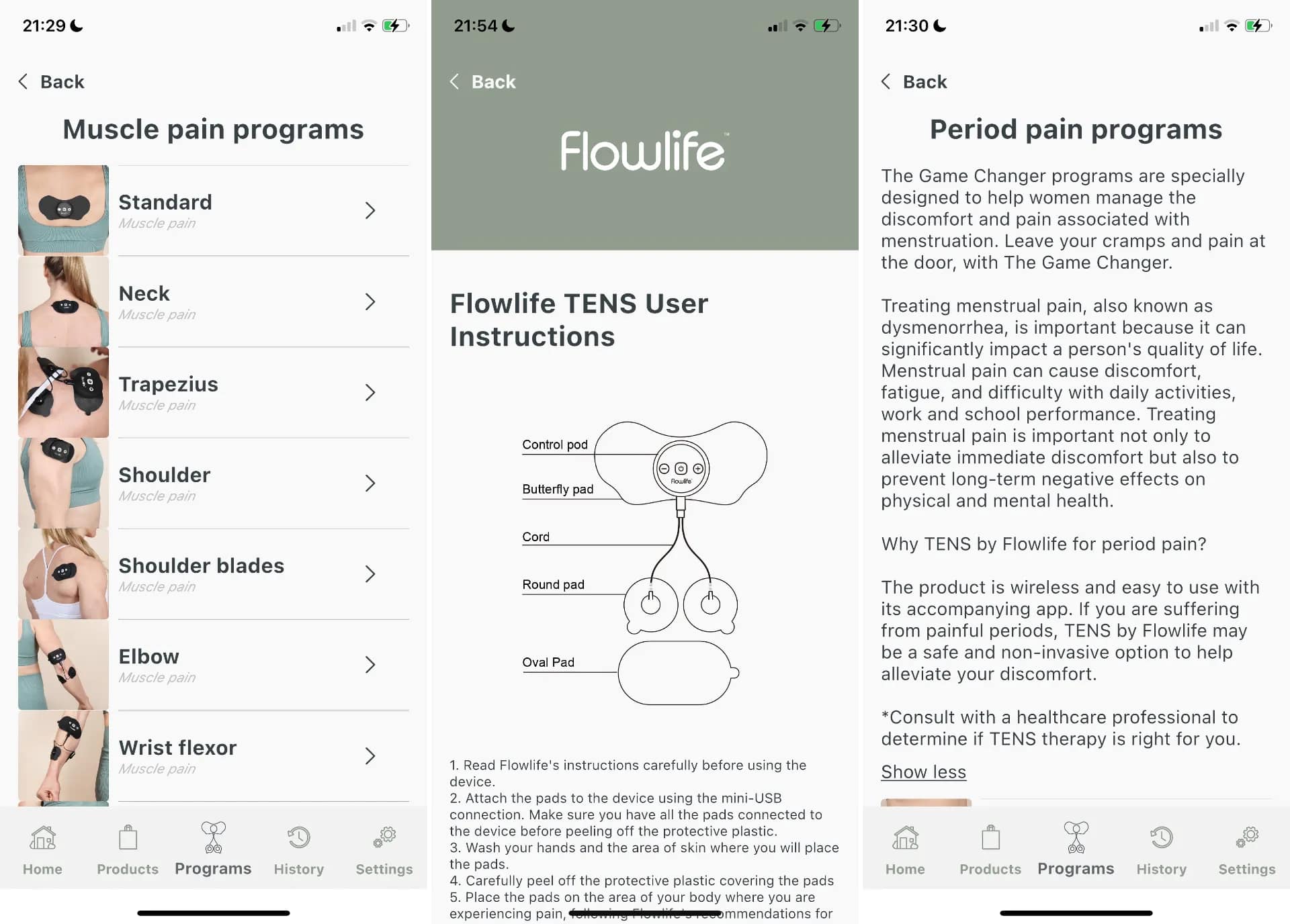Flowlife Tens på kartongbakgrund