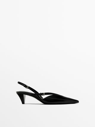 Slingback Shoes With Instep Straps