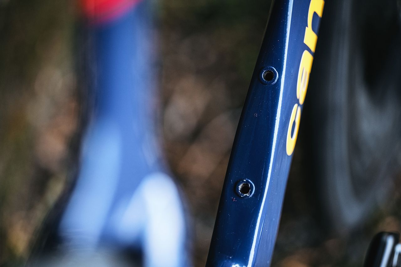 Hugh Carthy's Cannondale SuperSlice TT bike from the Giro d'Italia
