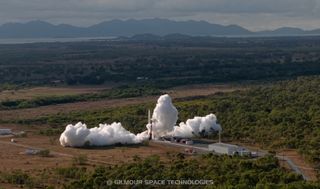 Gilmour Space's Eris rocket launches for the first time ever on July 29, 2025.