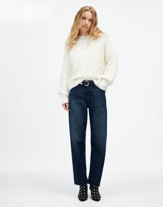 madewell, The Darted Barrel-Leg Jean